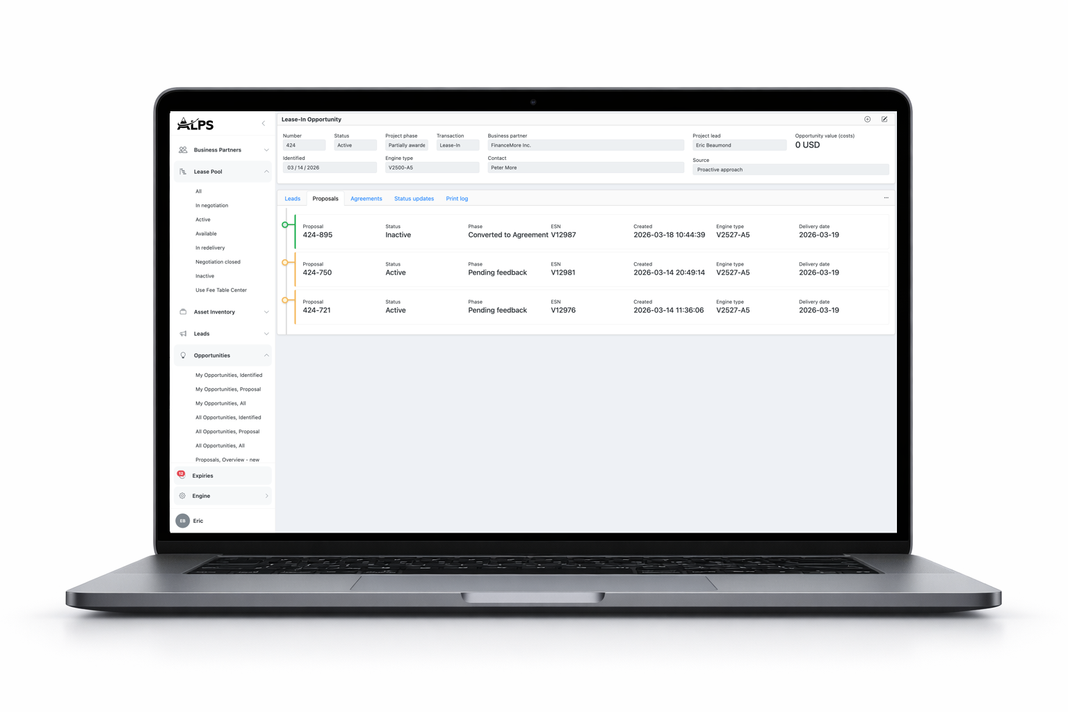 ALPS platform screenshot